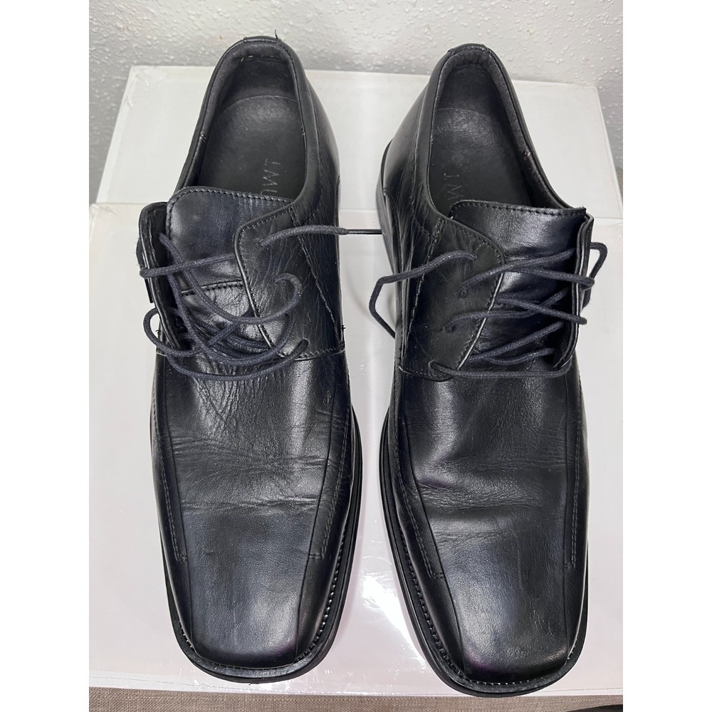 J.Murphy by Johnston & Murphy Black Leather Men's Dress Shoes Size 11